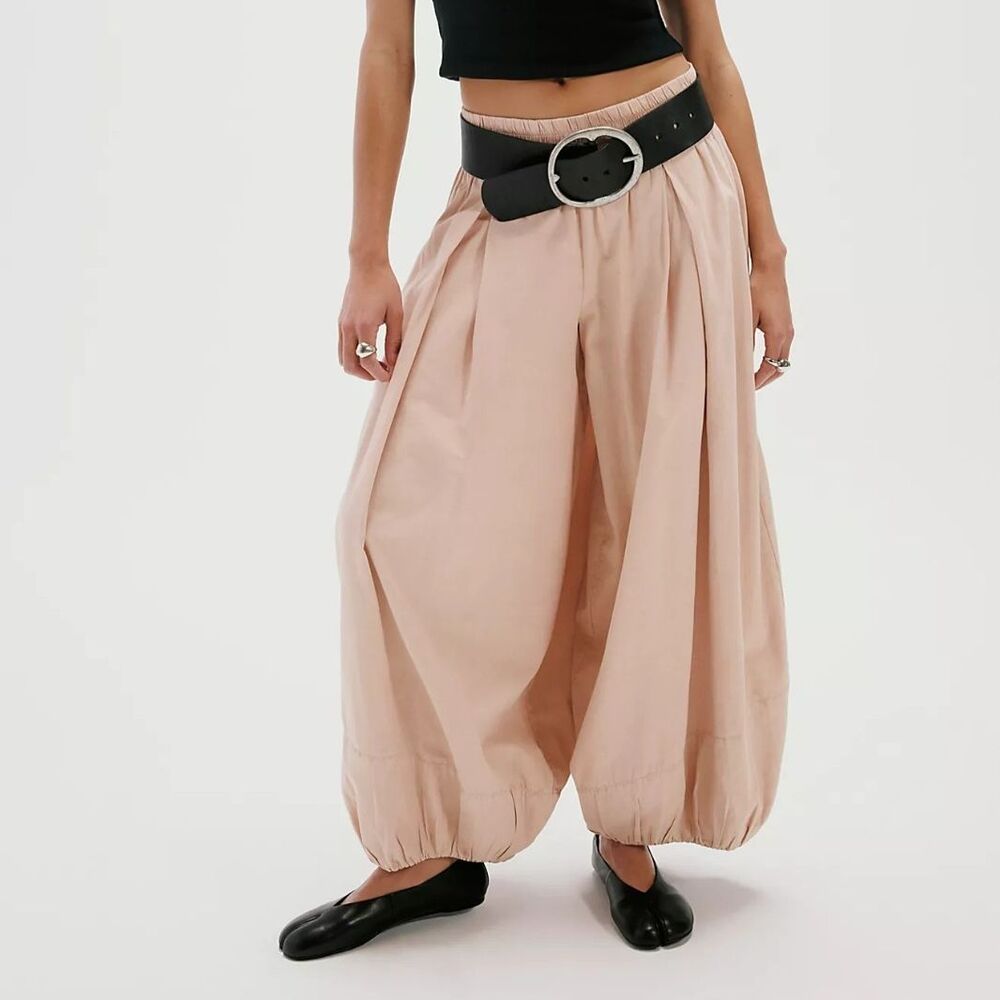 Free People Moonflower Balloon Trousers Pants Mid Rise Pull-on Solid XXS 291004